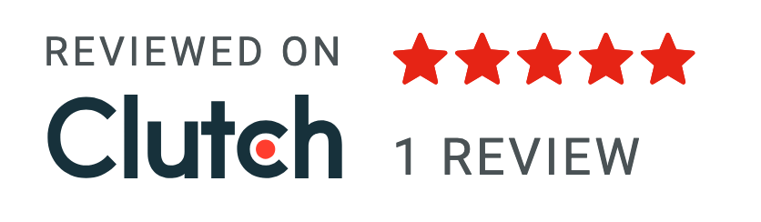 Reviewed on Clutch, 5 stars, 1 review