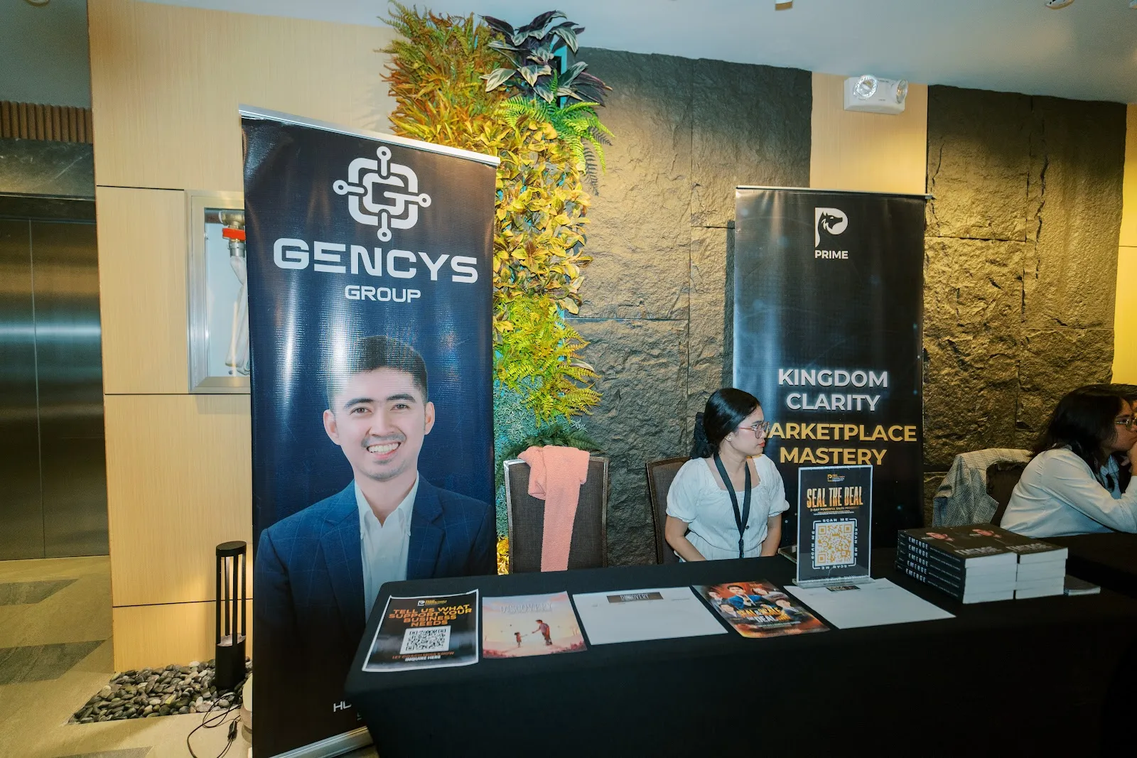 Gencys Group and Prime booth.